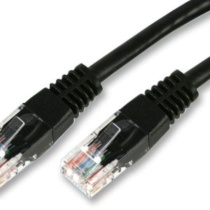1m Black RJ45 to RJ45 Ethernet cable